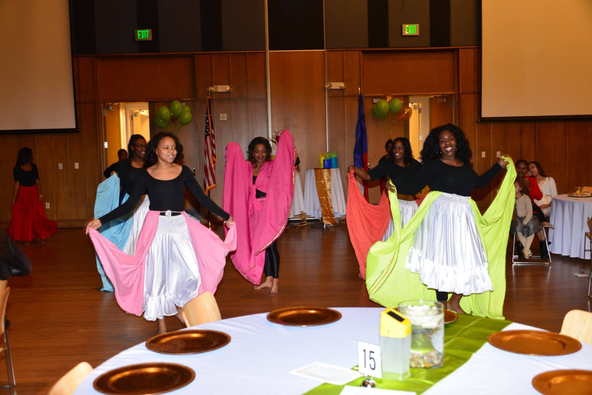 Young people take part in a colorful HavServe community activity.